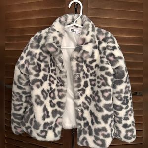 Cheetah Faux Fur Jacket